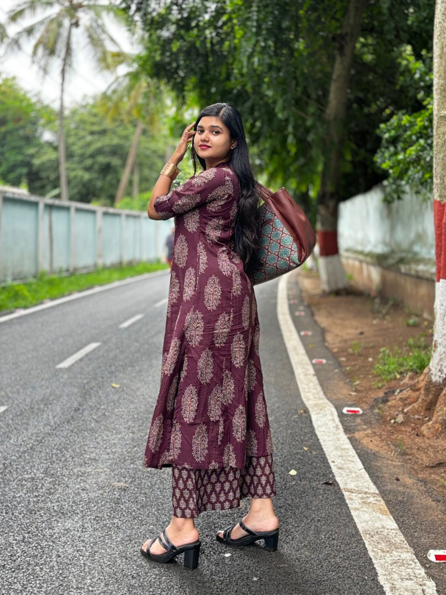 Maroon Blossom Set