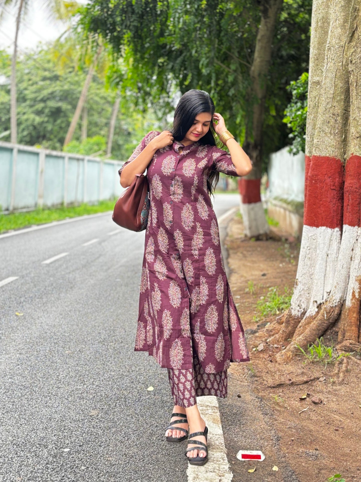 Maroon Blossom Set