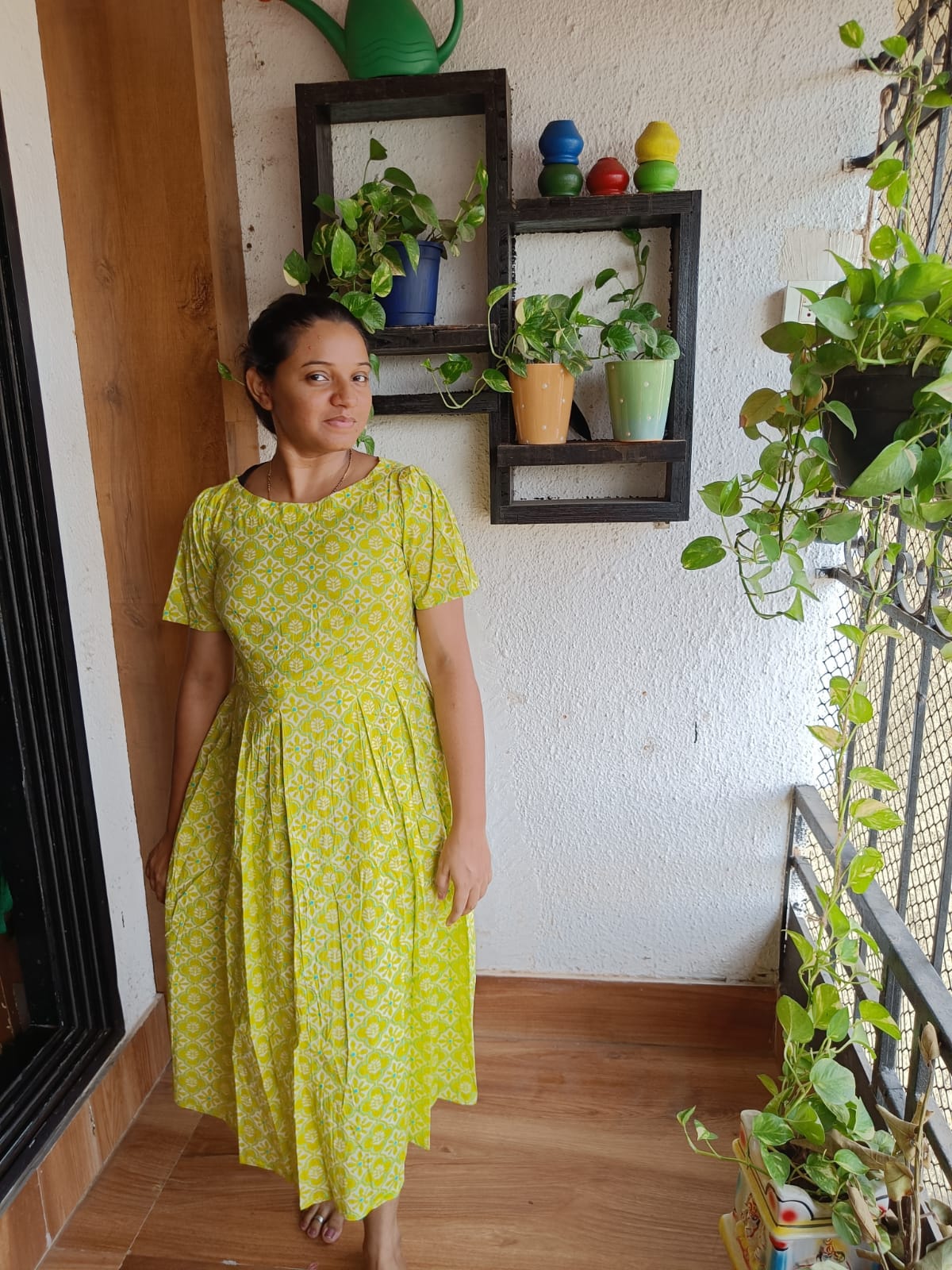 Pleated Maxi Dress