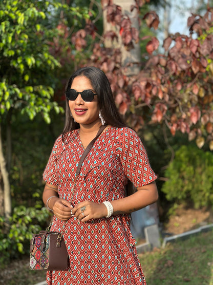 V neck maxi Dress