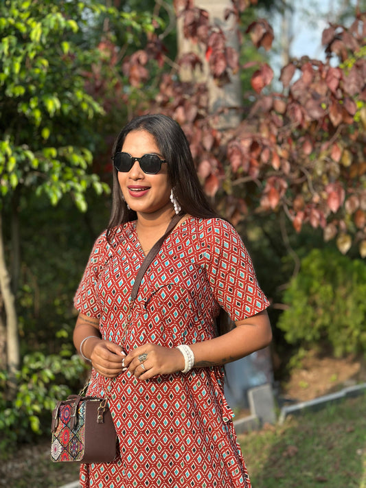 V neck maxi Dress