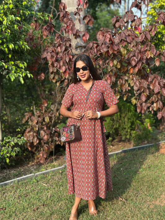 V neck maxi Dress
