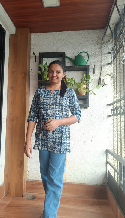 Indigo Garden Tunic