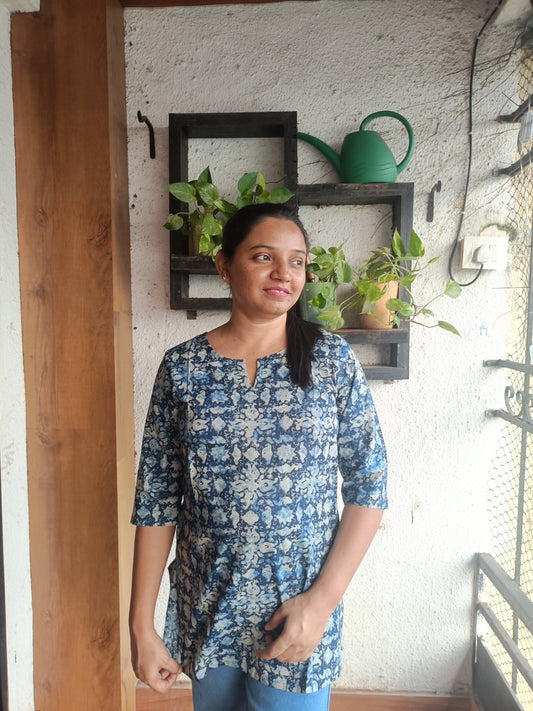 Indigo Garden Tunic