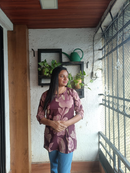 Purple Blossom Tunic