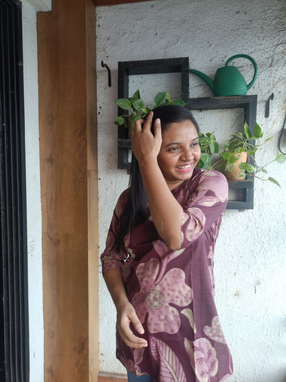 Purple Blossom Tunic