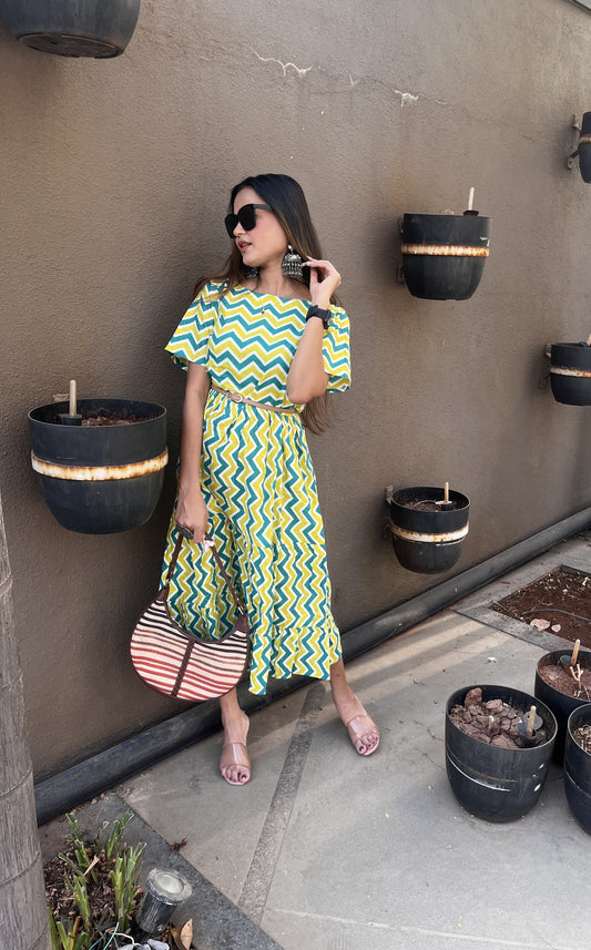 Green Whisper  Maxi Dress