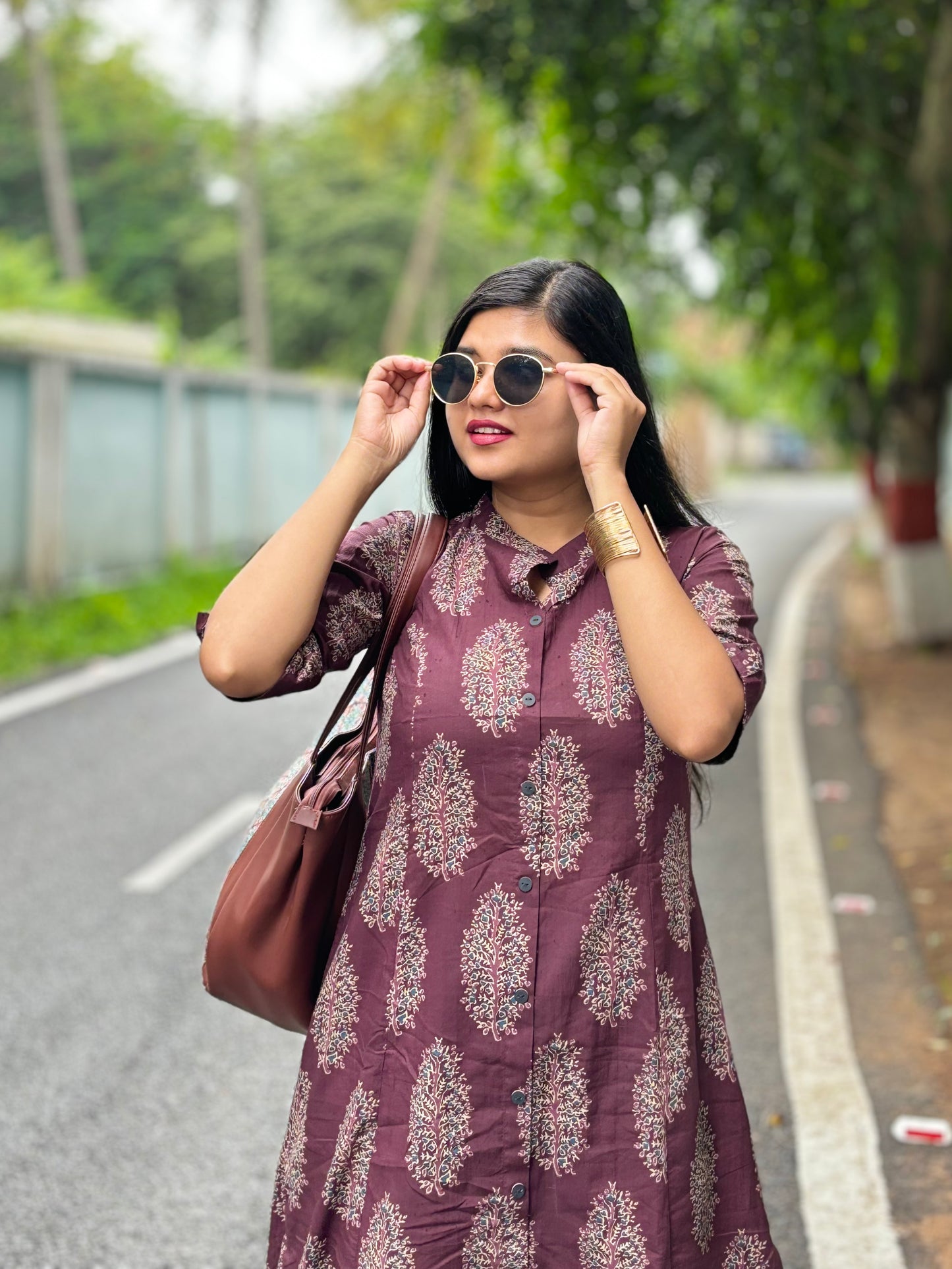 Maroon Blossom Set