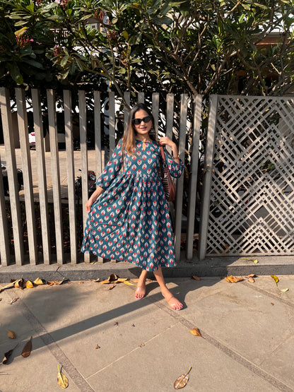 Front Gathered Dress