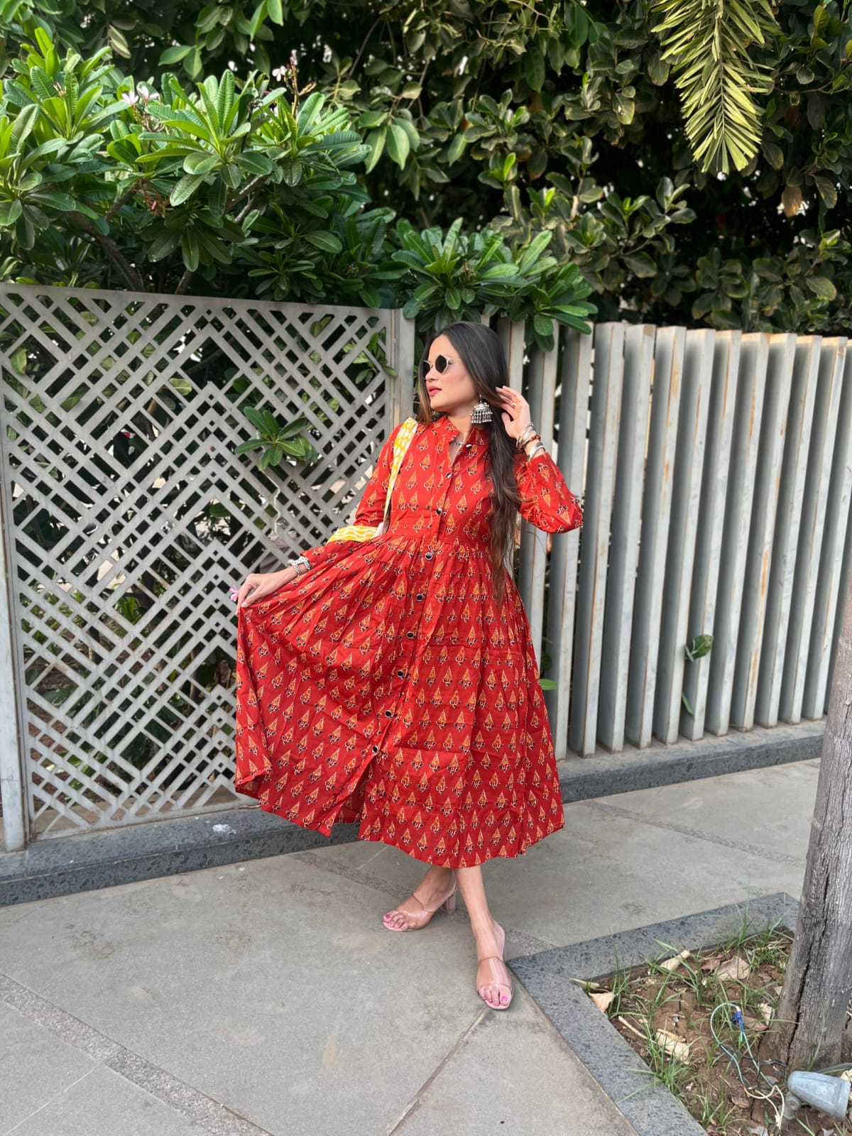Red Shirt Dress